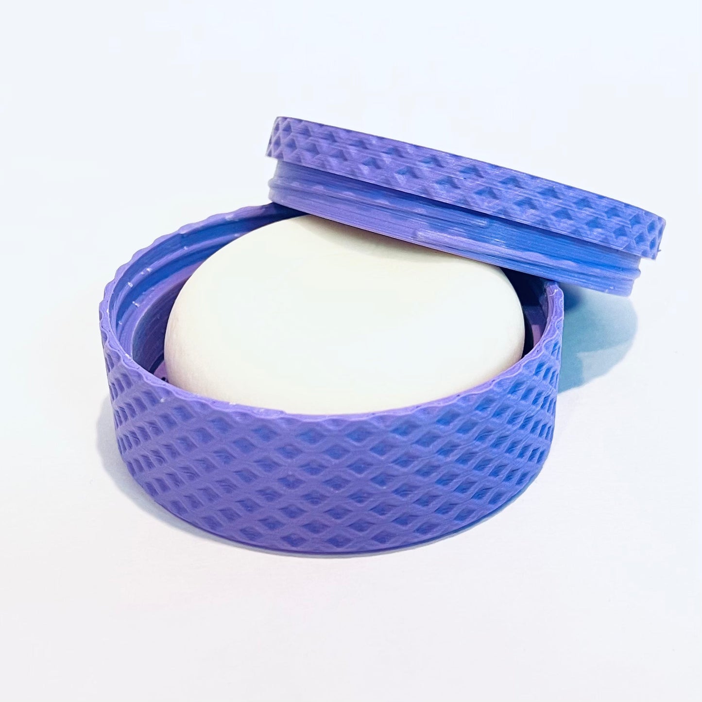 purely sunnah shampoo bar in shampoo bar holder